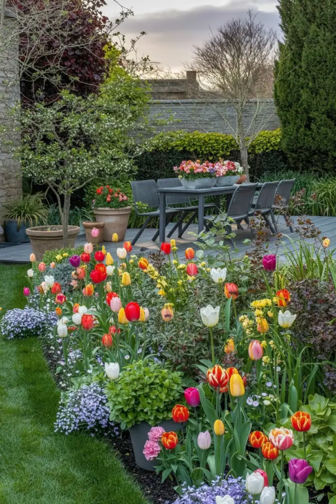 30 Dreamy Tulip Planting Ideas for a Fairytale Front House Garden 18