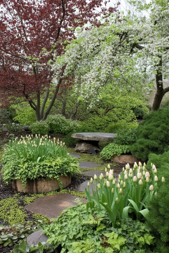 30 Dreamy Tulip Planting Ideas for a Fairytale Front House Garden 13