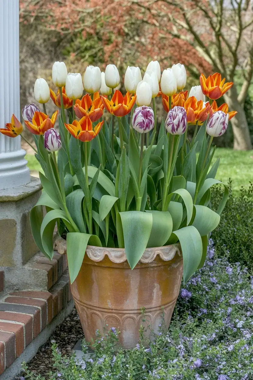 30 Dreamy Tulip Planting Ideas for a Fairytale Front House Garden 9