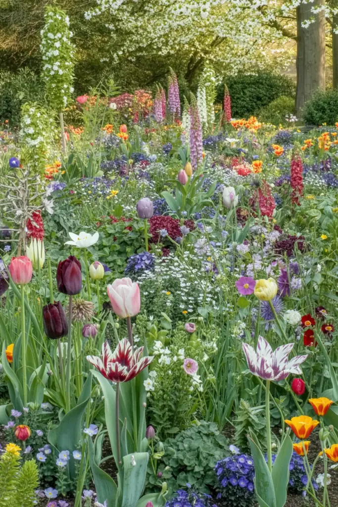 30 Dreamy Tulip Planting Ideas for a Fairytale Front House Garden 12
