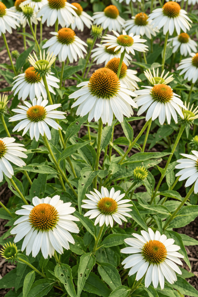 Echinacea purpurea 'White Swan'