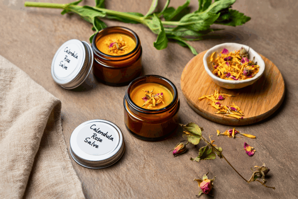 Calendula Rose Salve That Heals and Nourishes Naturally (Infusion + Double Boiler)