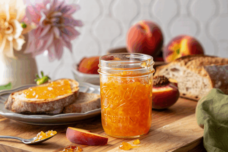 Classic Peach Jam Without Pectin (Canning Recipe)