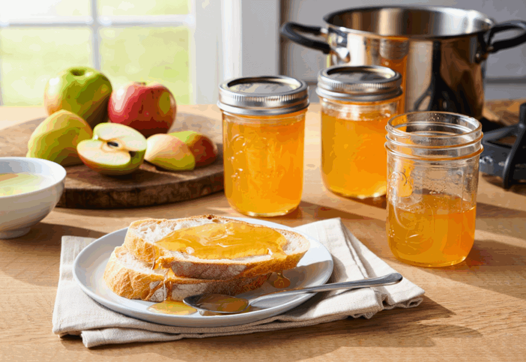 Old-Fashioned Apple Jelly Recipe (Without Pectin)