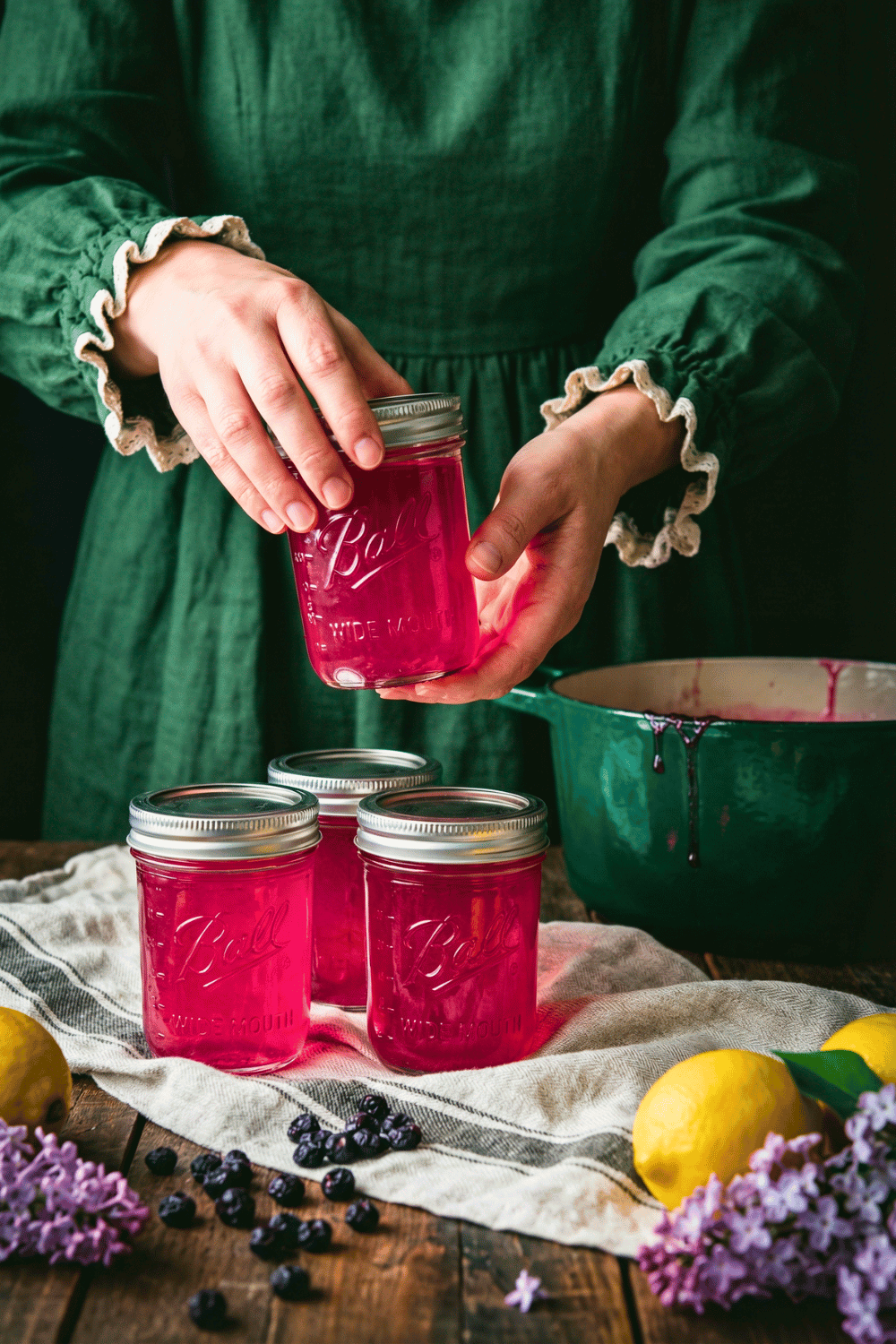 Low-Sugar Lilac Jelly