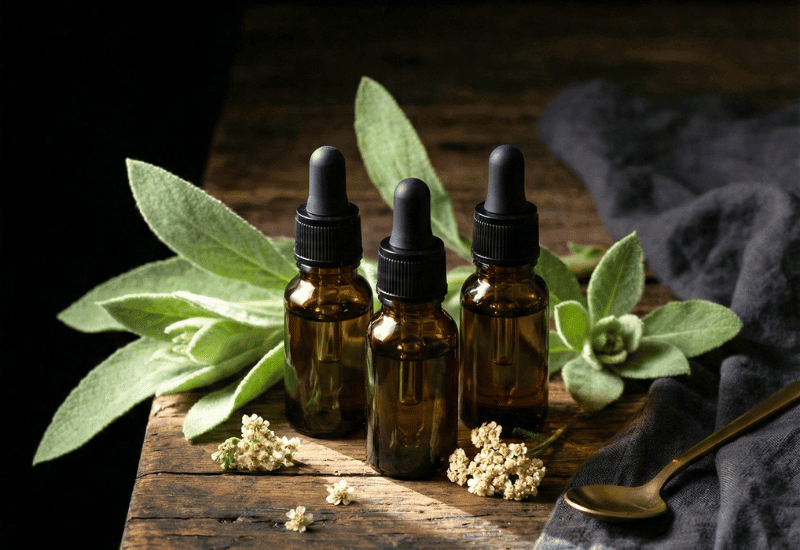 Homemade Mullein Tincture for Coughs and Chest Congestion