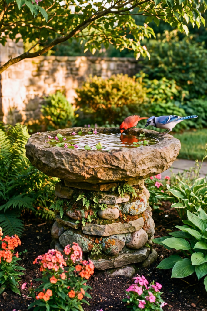 Carved Boulder Basin On A Rock Pedestal