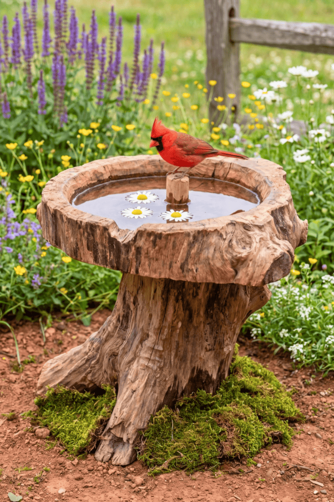 Hand Carved Natural Wood Burl Basin